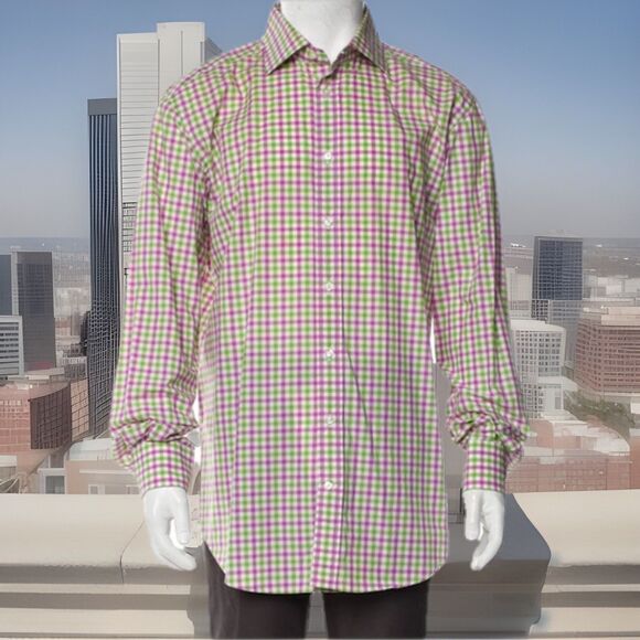 BIG & TALL Etro Spartaco 3 Mens Button Up Dress Shirt Sz XXL GUC - Picture 1 of 7